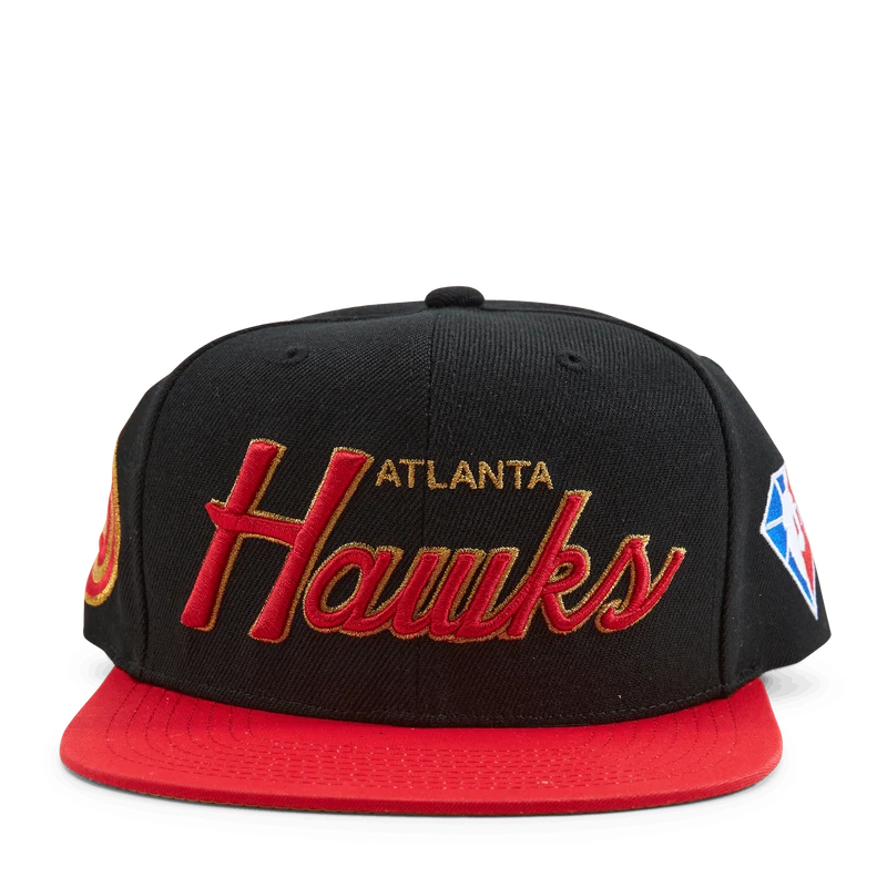 Hawks NBA 75th Gold Snapback