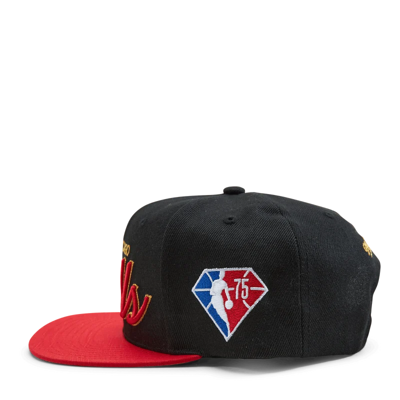 Bulls NBA 75th Gold Snapback