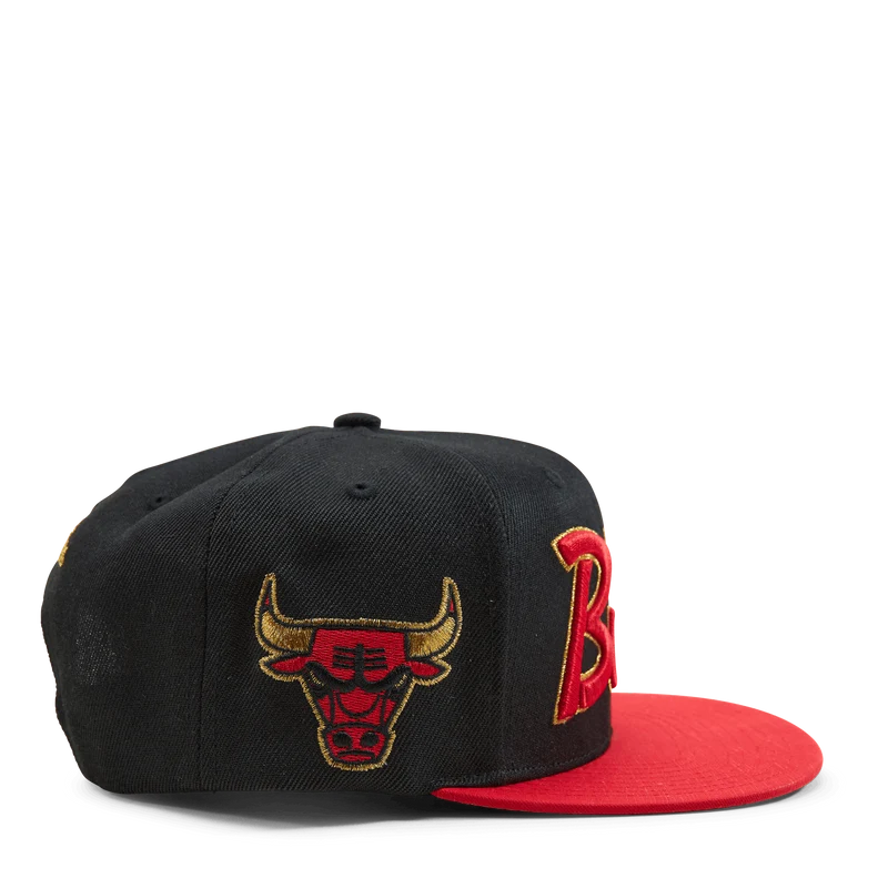 Bulls NBA 75th Gold Snapback