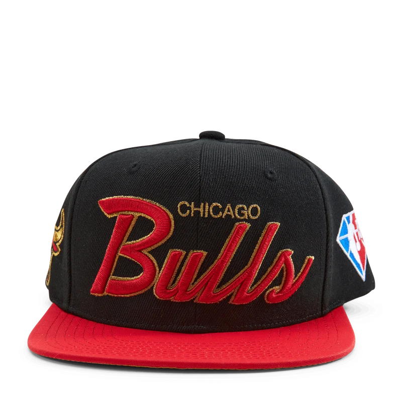 Bulls NBA 75th Gold Snapback