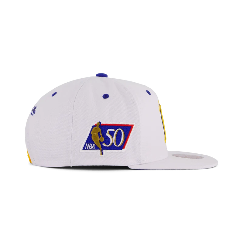 Warriors White Team Color Snapback