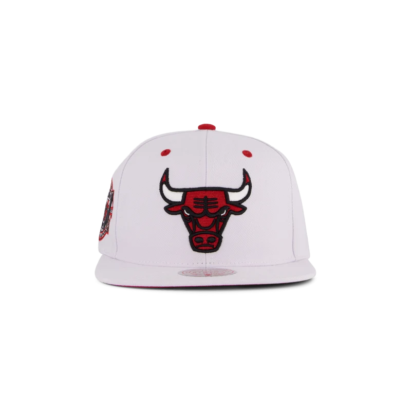 Bulls White Team Color Snapback
