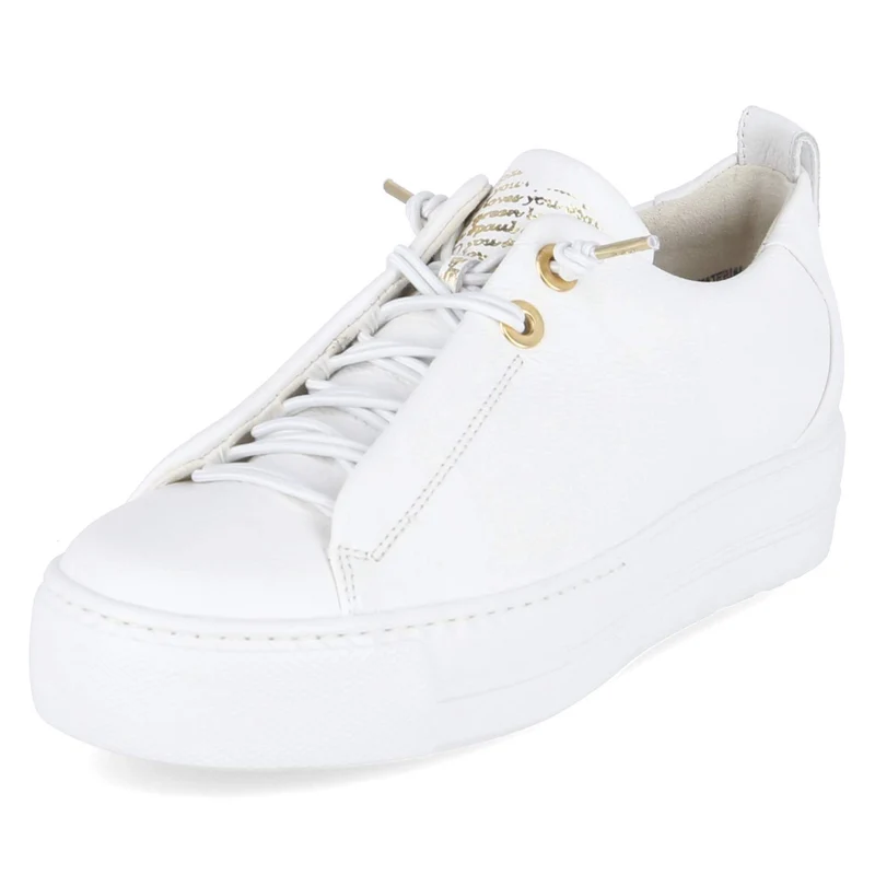 Plateau-Sneaker Weiß