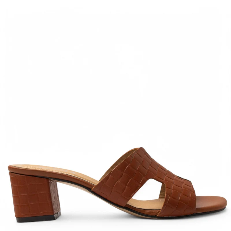 Women Havan Leather Heels #3690