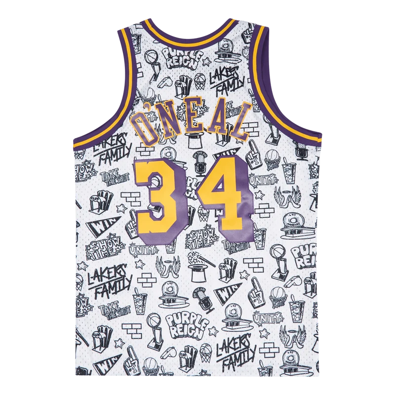Lakers Doodle Swingman Jersey - O'Neal