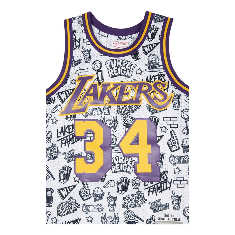 Lakers Doodle Swingman Jersey - O'Neal