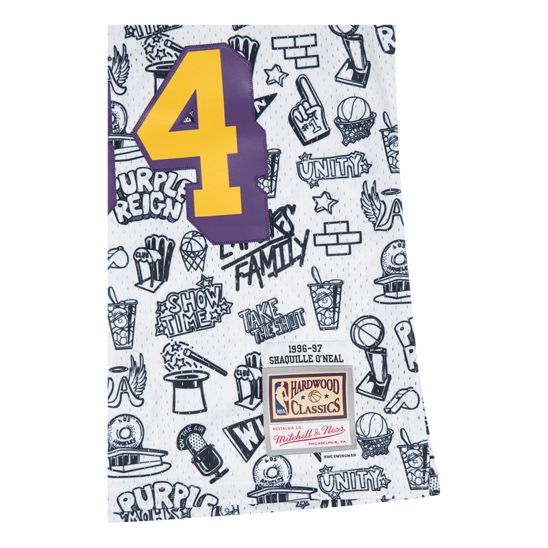 Lakers Doodle Swingman Jersey - O'Neal