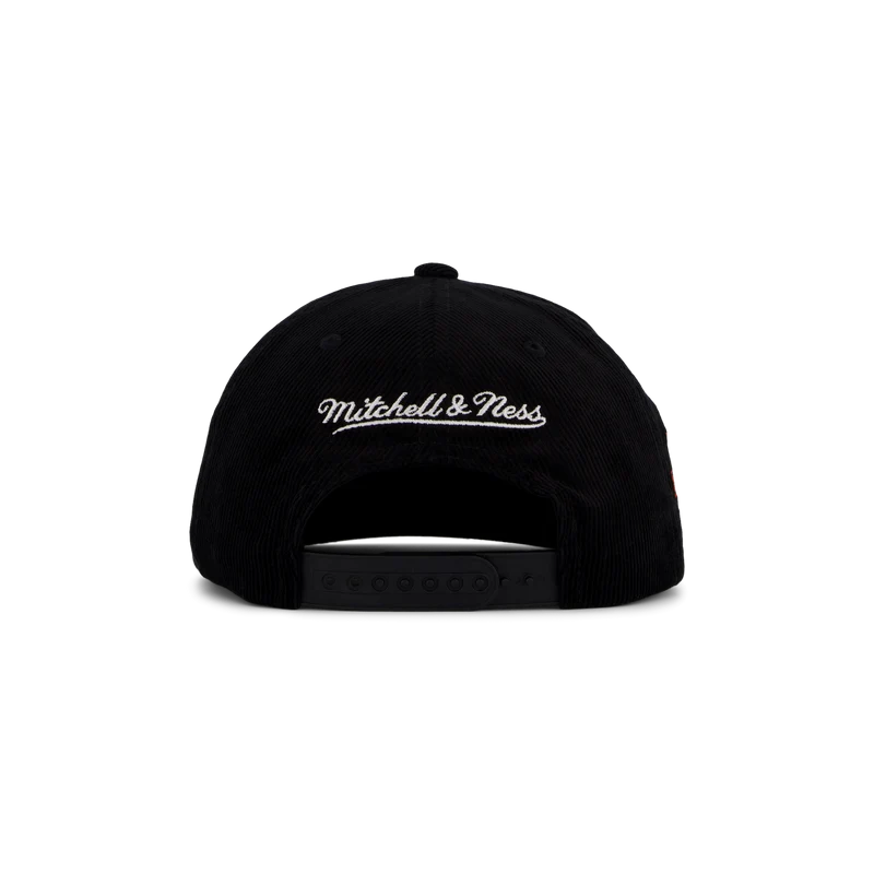 Bulls Black Cord Snapback