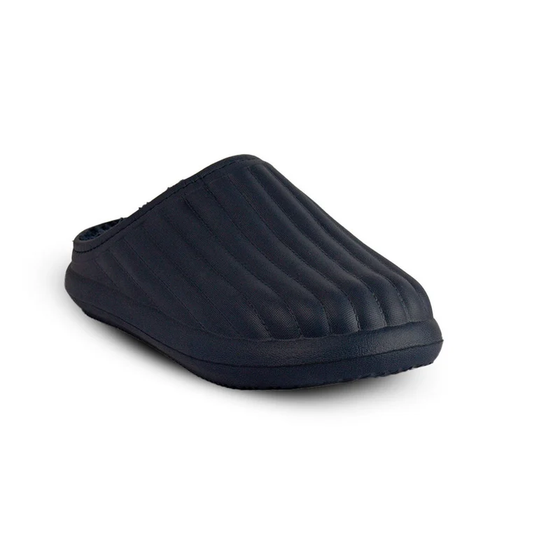 Europeon Union Women Dark Blue Rubber Winter Slipper #2543