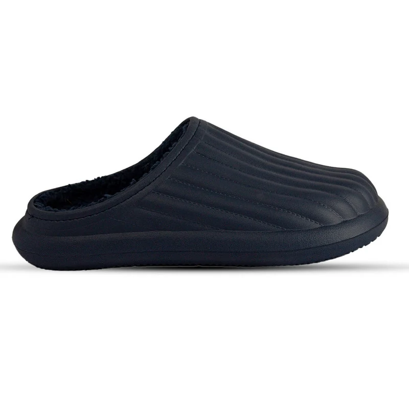 Europeon Union Women Dark Blue Rubber Winter Slipper #2543