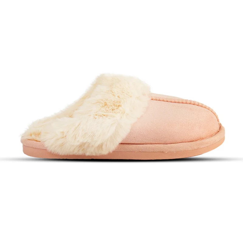 Europeon Union Women Pink Fur Winter Slipper #2587