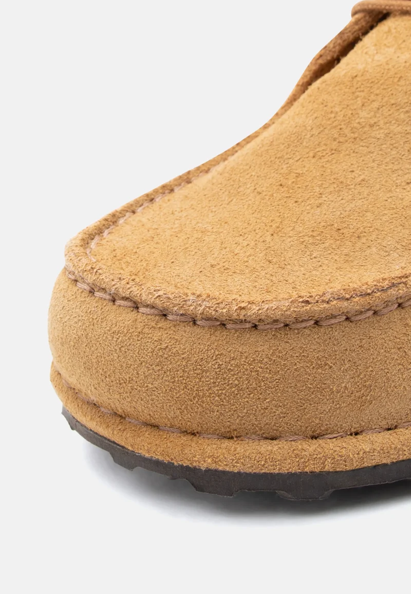 Utti Lace Suede Leather Unisex Narrow cork brown