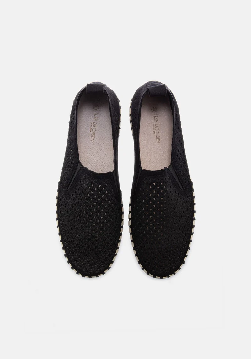 Flats for Men black dunkel