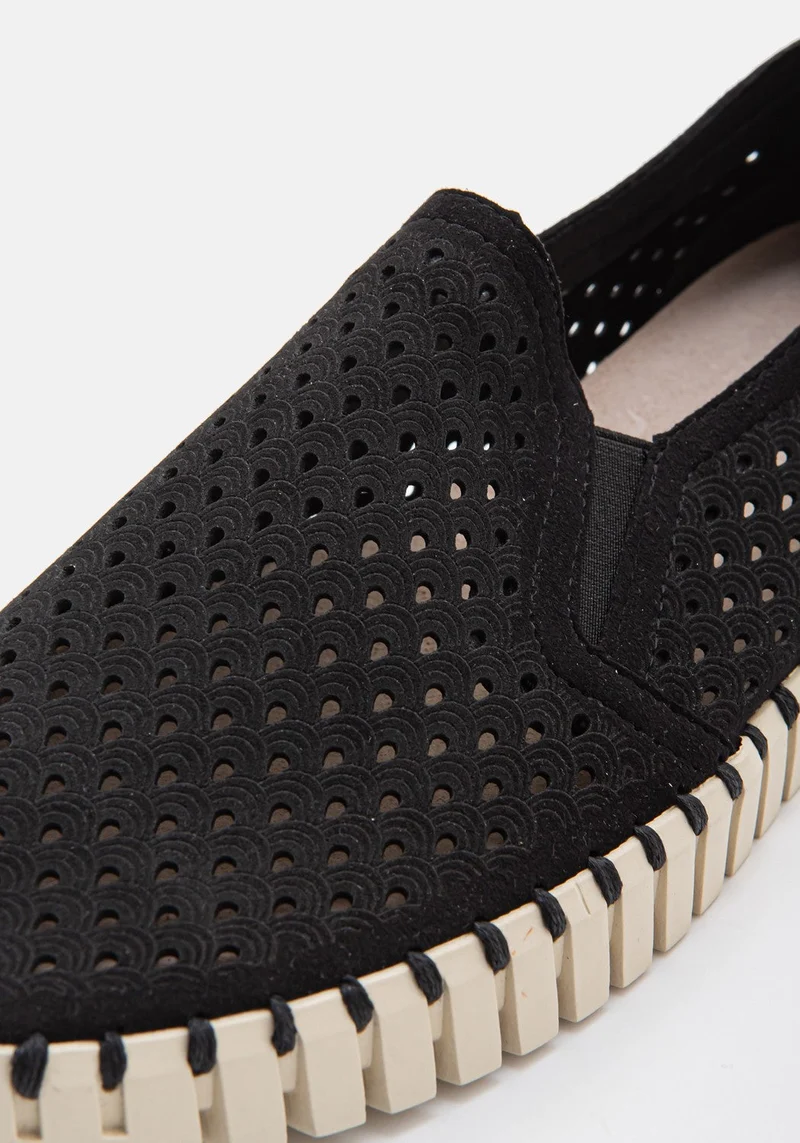 Flats for Men black dunkel