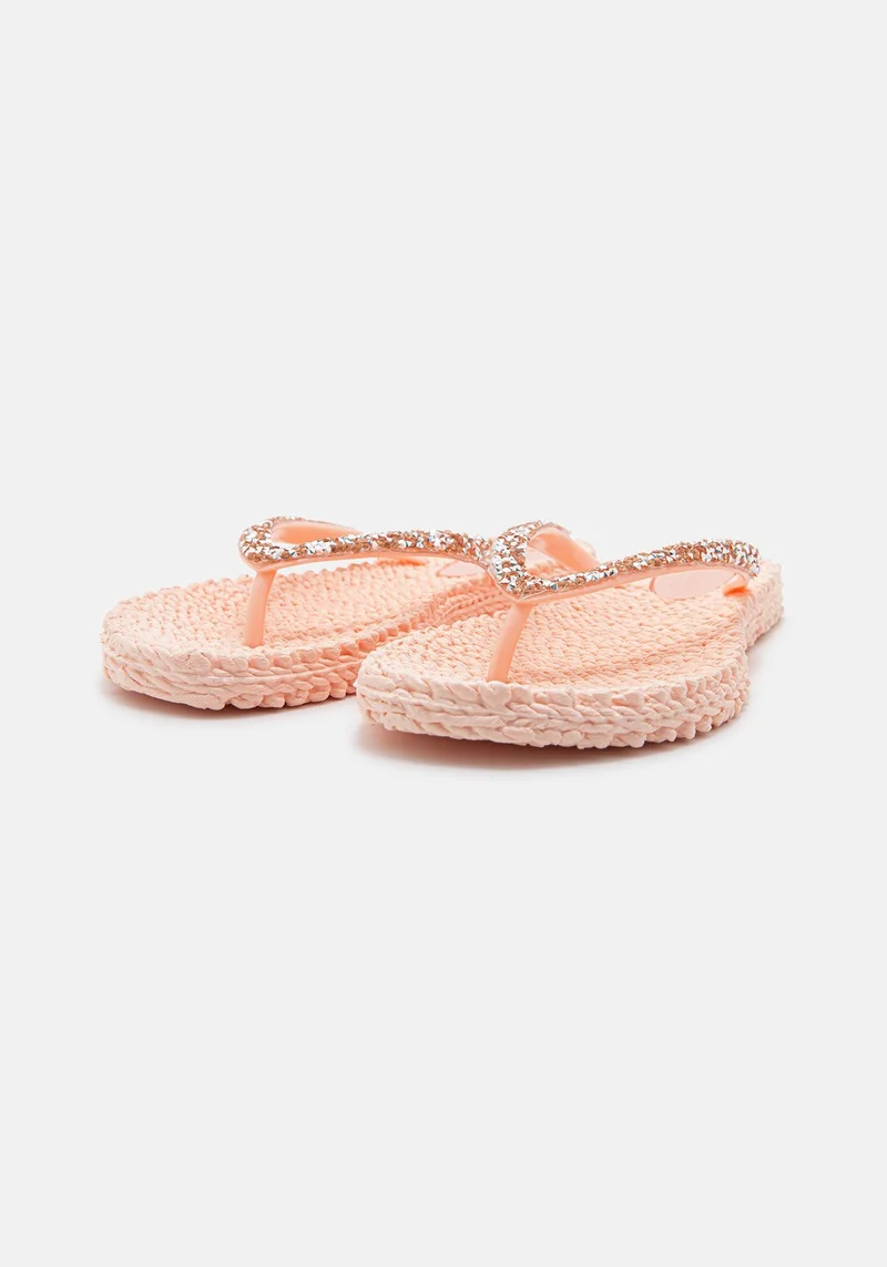 Flip Flop with Glitter soft coral
