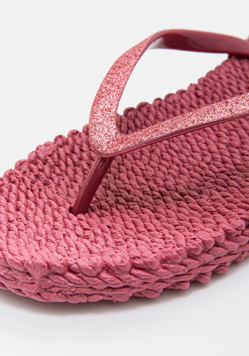 Flip Flop with Glitter wine