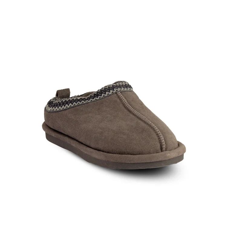 Europeon Union Women Grey Fur Winter Slipper #2580