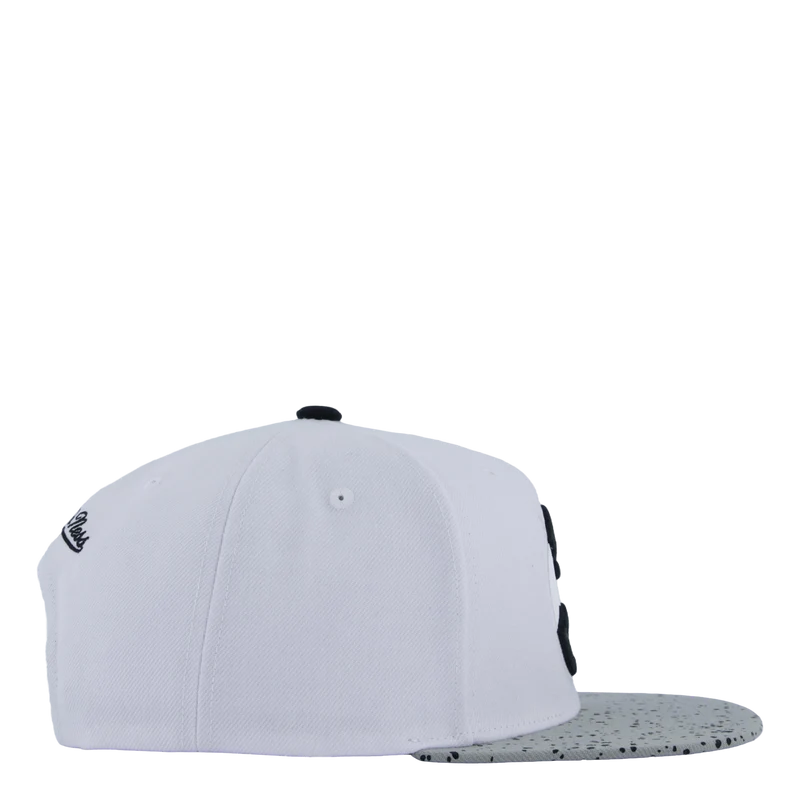 Cement Top Snapback White/silver