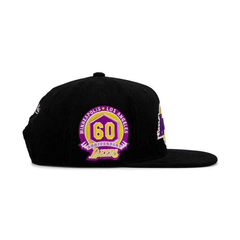 Lakers Black Cord Snapback