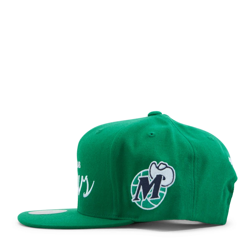 Mavs Vintage Draft Script Snapback