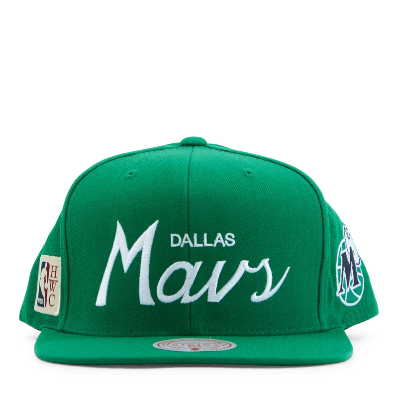 Mavs Vintage Draft Script Snapback