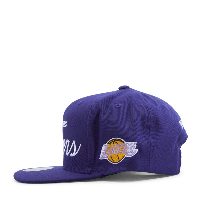 Lakers Vintage Draft Script Snapback