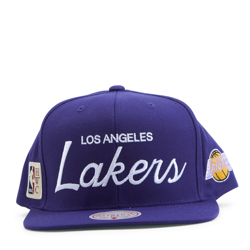 Lakers Vintage Draft Script Snapback