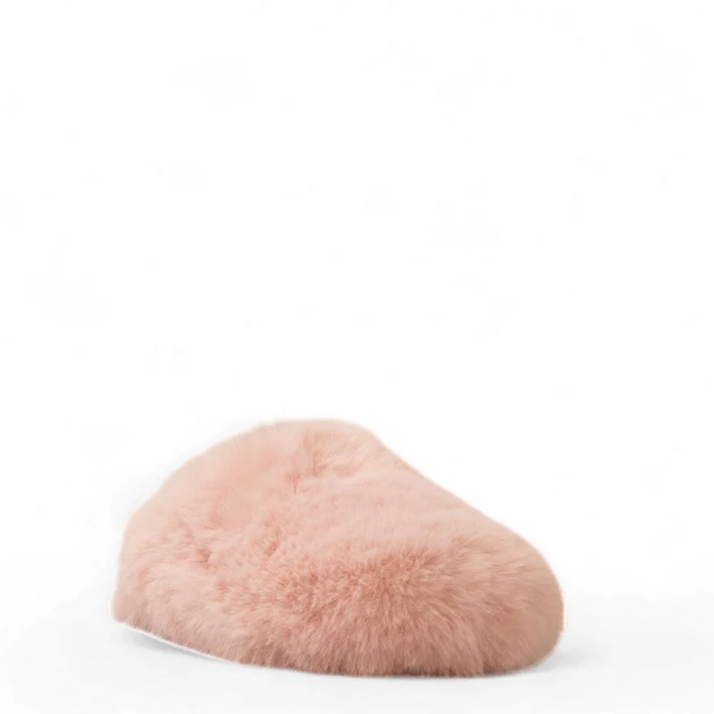 Women Rose Fur Slipper #3128