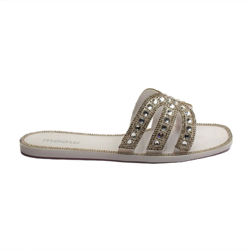 Europeon Union Women Silver Plastic Slipper #1921