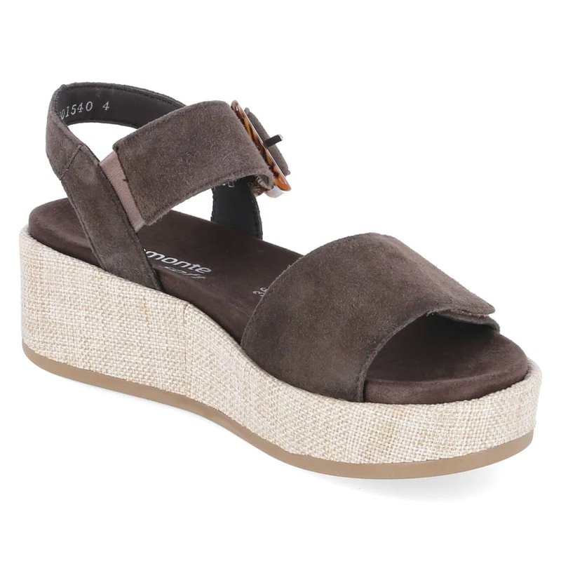 Plateau-Sandalen Braun