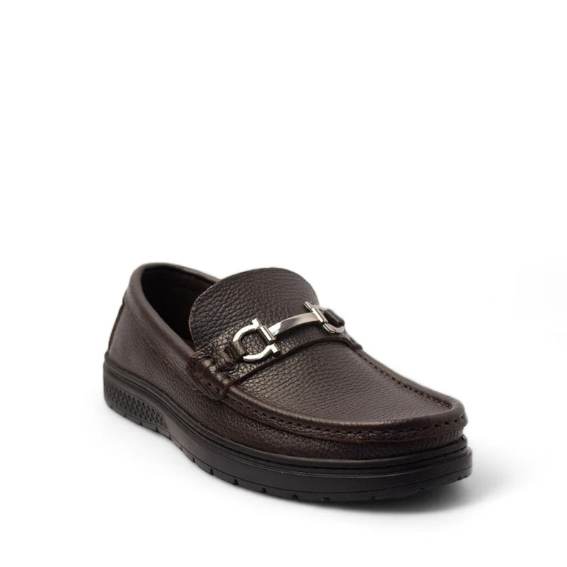 Men Brown Leather Shoes #4454