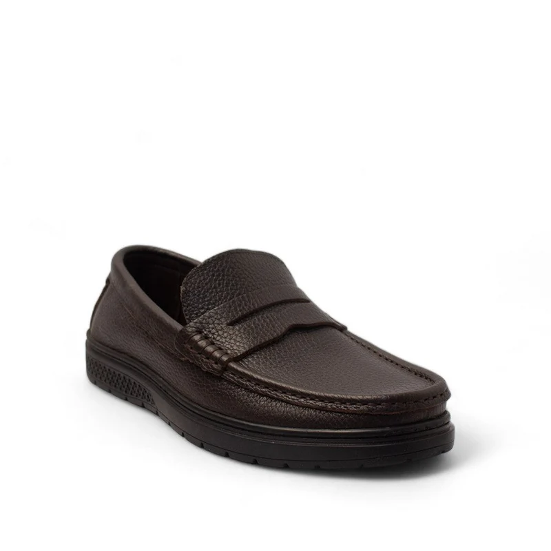 Men Brown Leather Shoes #4451