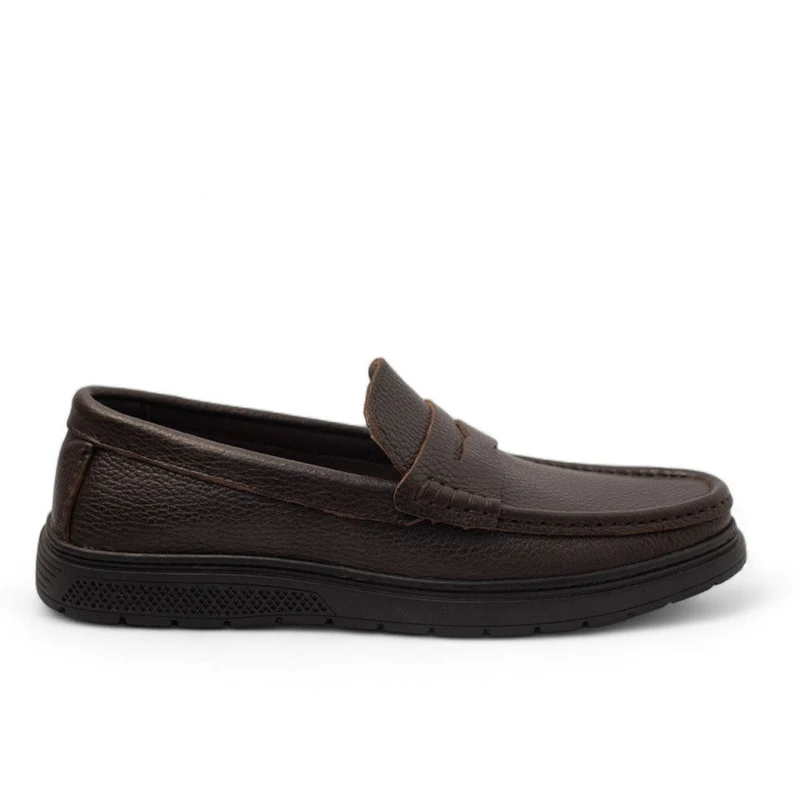Men Brown Leather Shoes #4451