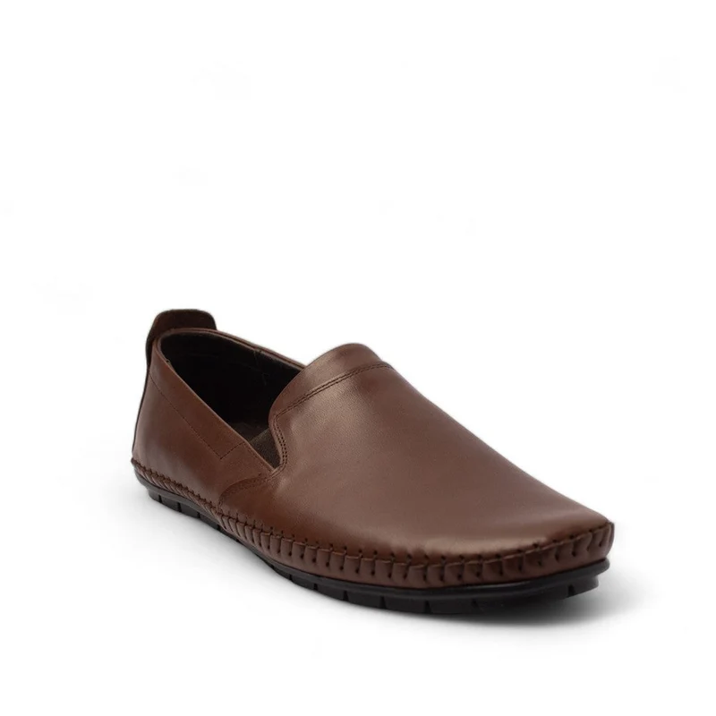 Men Brown Leather Shoes #4417