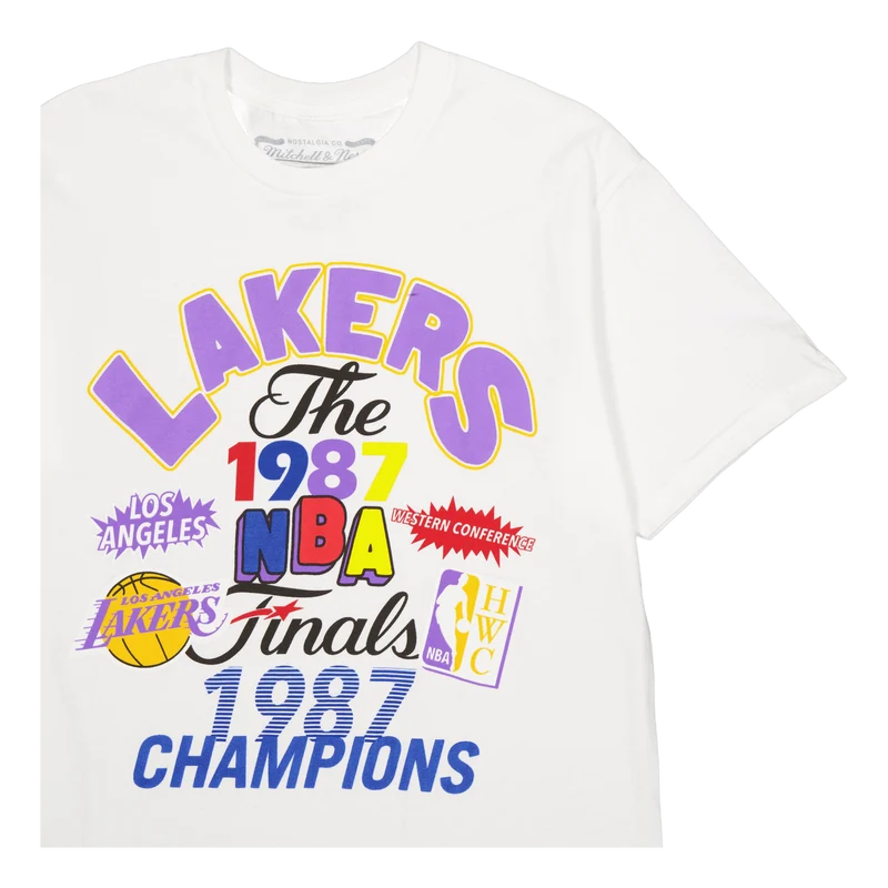 Lakers Champs Fest Ss Tee Hwc White