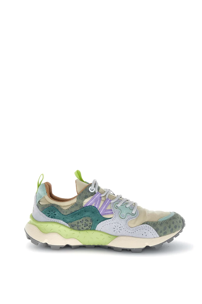 YAMANO 3 WOMAN SUEDE/NYLON/ANIMALIER sand