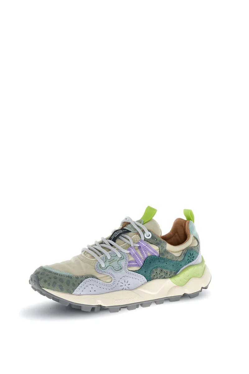 YAMANO 3 WOMAN SUEDE/NYLON/ANIMALIER sand