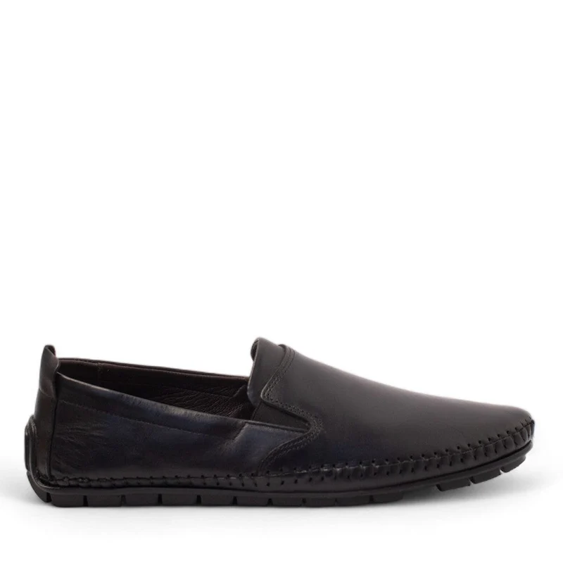 Men Black Leather Shoes #4414