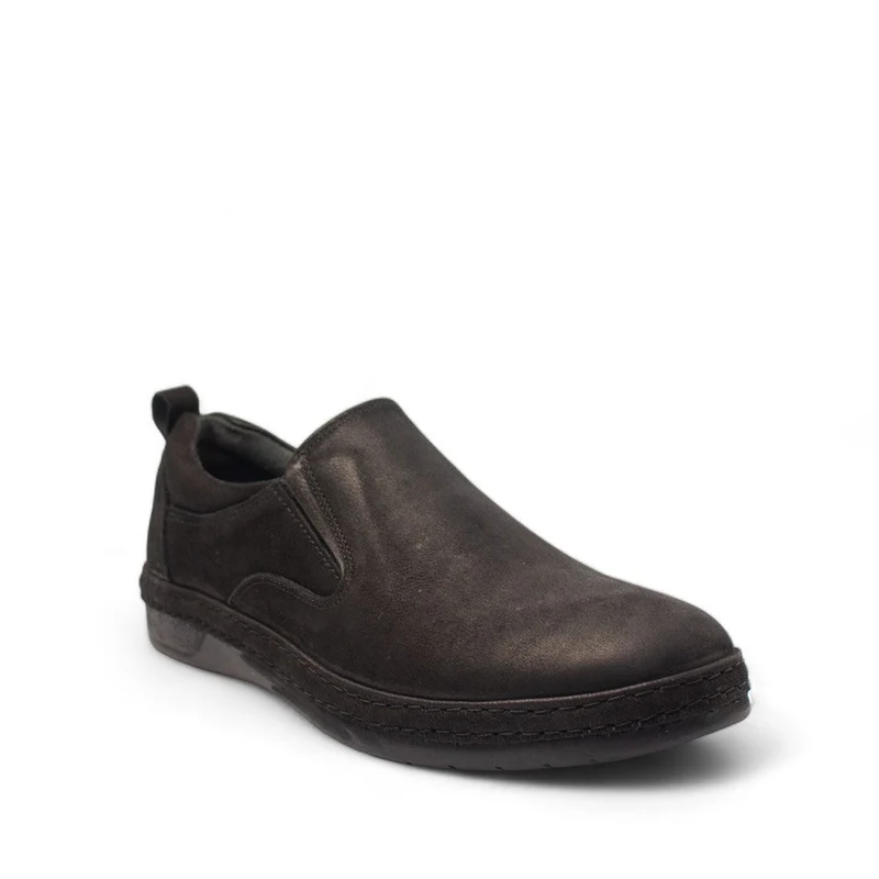 Men Black Leather Shoes #4411