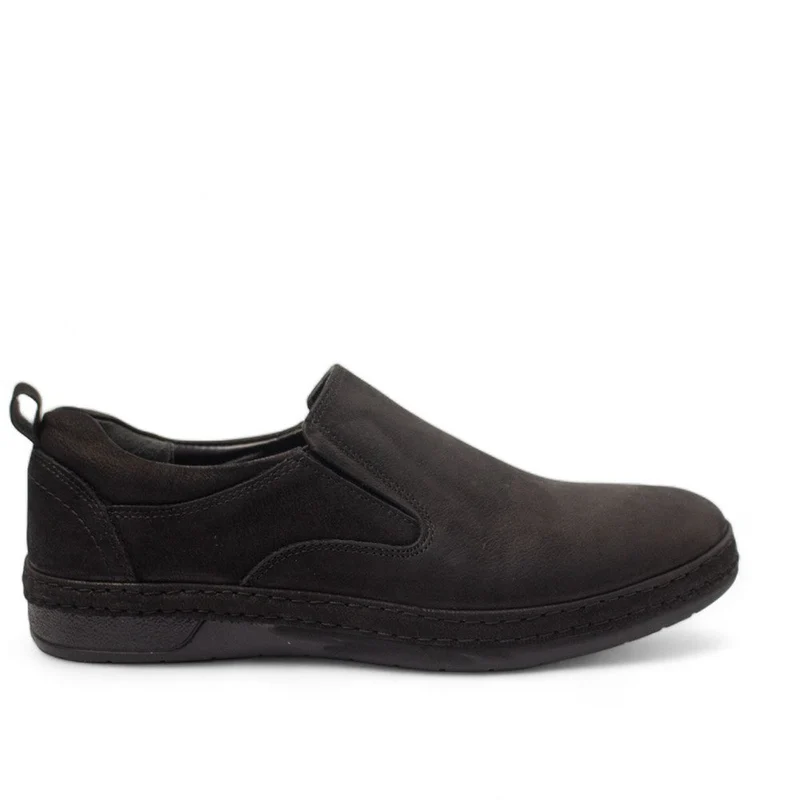 Men Black Leather Shoes #4411