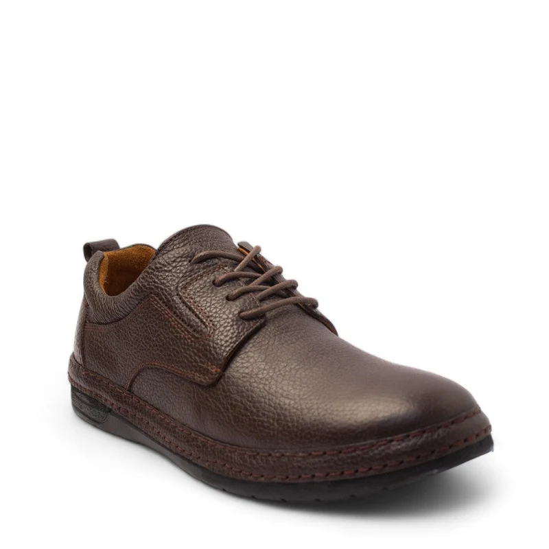 Men Brown Leather Shoes #4406
