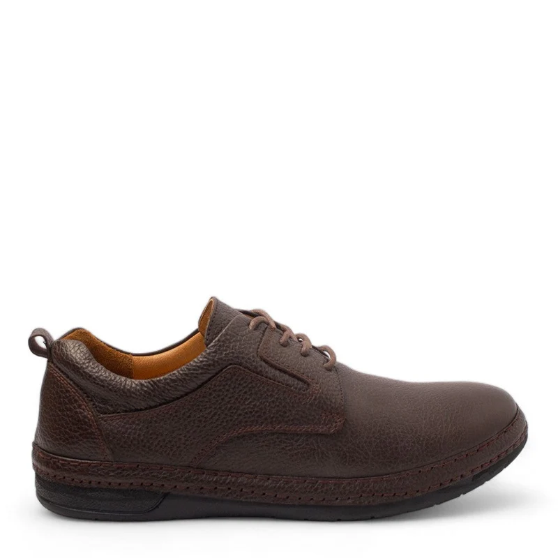 Men Brown Leather Shoes #4406