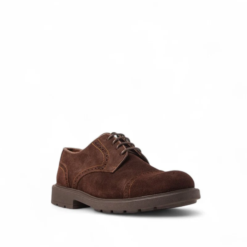Men Brown Chamois Shoes #4644