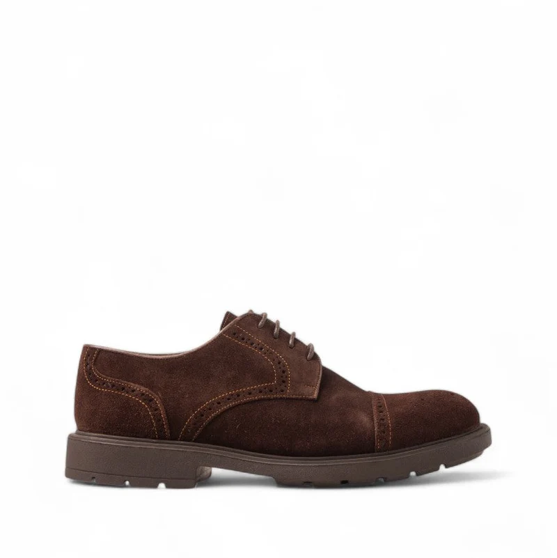 Men Brown Chamois Shoes #4644