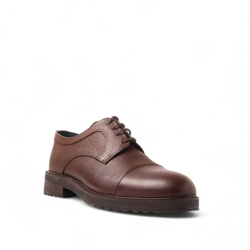 Men Brown Leather Shoes #4625