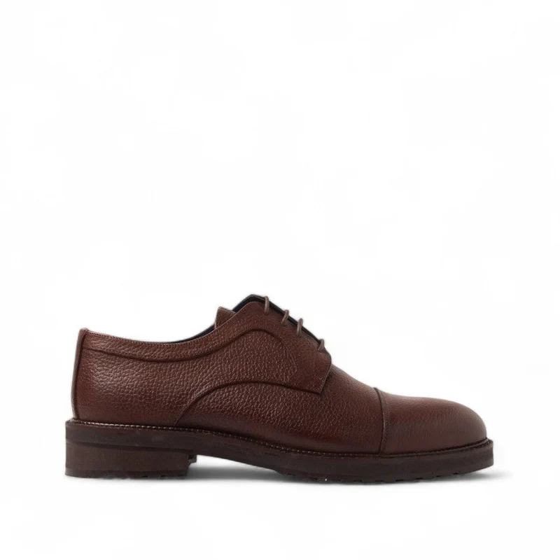 Men Brown Leather Shoes #4625