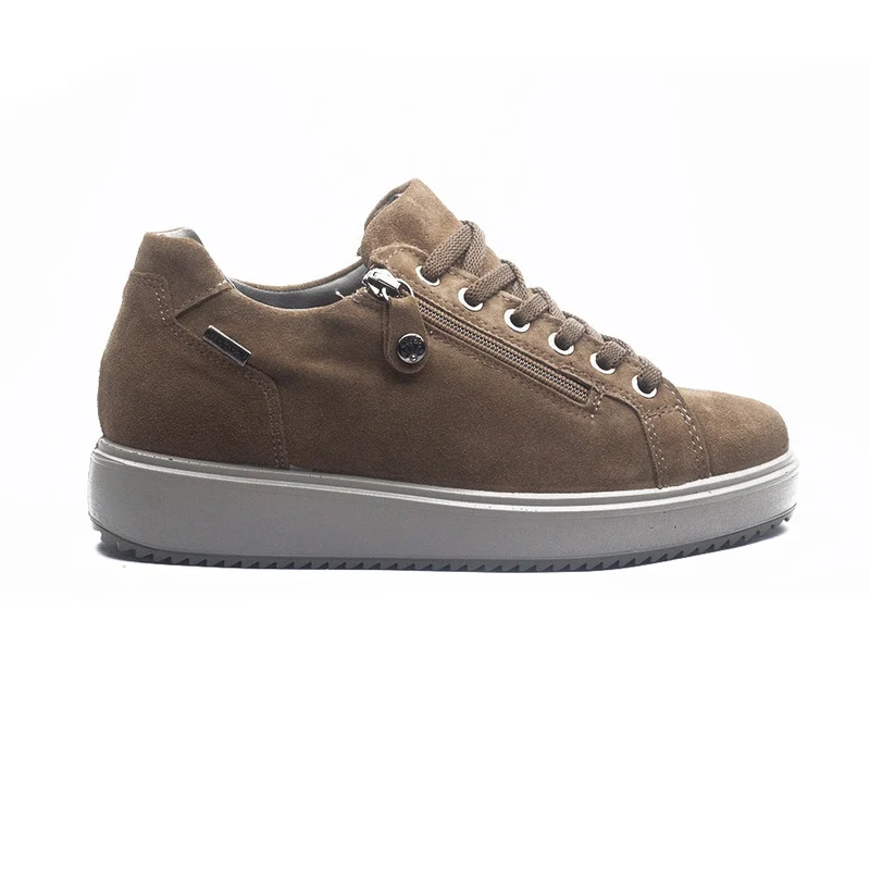 Italian Women Kaki Chamois Shoes #1181