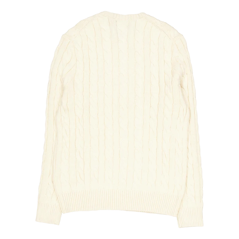 Cable-Knit Cotton Sweater Andover Cream