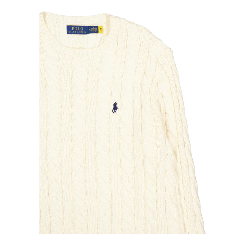 Cable-Knit Cotton Sweater Andover Cream