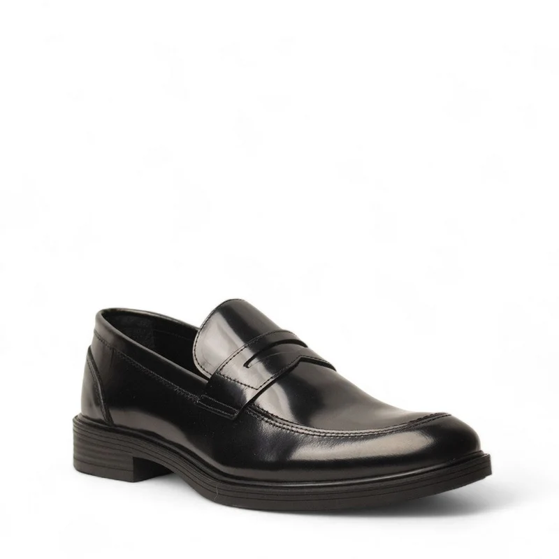 Men Black Vernis Leather Shoe #4600